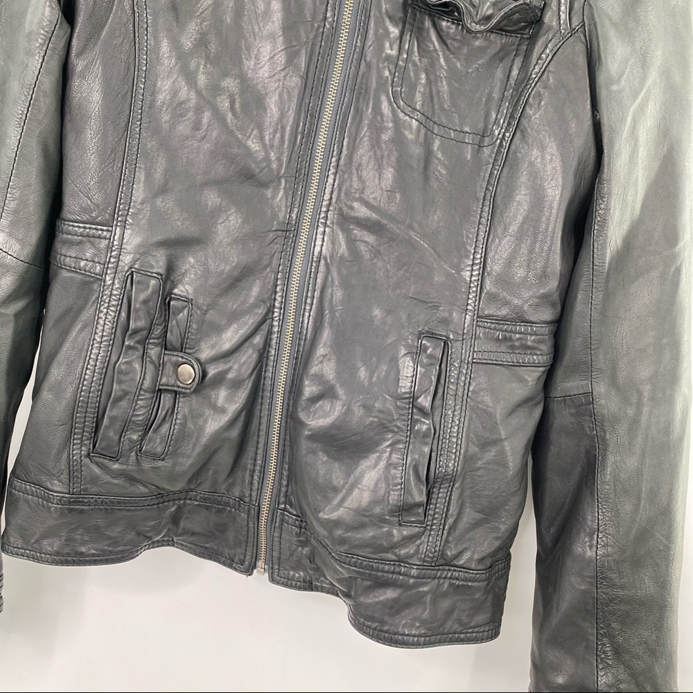 Danier Black Leather Removable Double-Lined Jacket - Size S - Picture 4 of 11